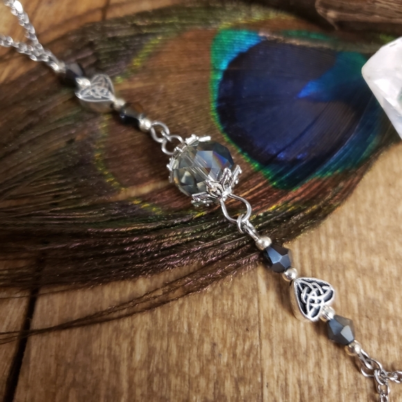 Celtic Heart Slave Bracelet Hand Chain Boho Belly Dancer Jewelry Stainless Steel - Picture 4 of 15